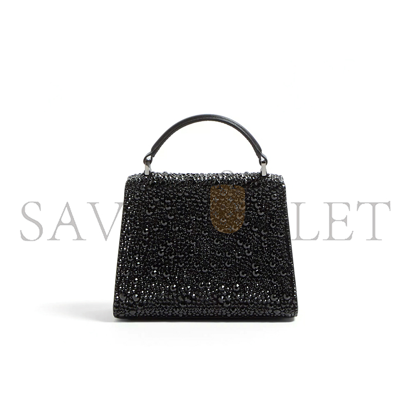 Va1e*ntin0 mini vsling handbag with sparkling embroidery zw2b0g97tza_7nm (19*13*9cm)